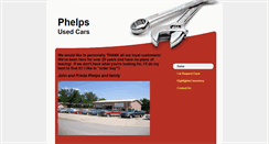 Desktop Screenshot of phelpsusedcars.com